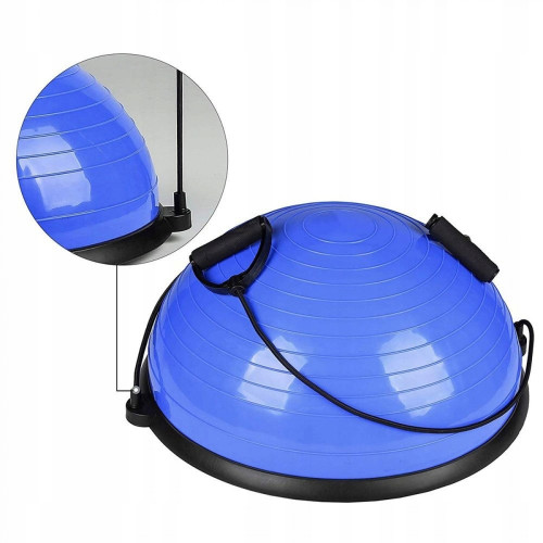 Балансировочная платформа  Springos Bosu Ball 57 см BT0001 Blue - фото №5